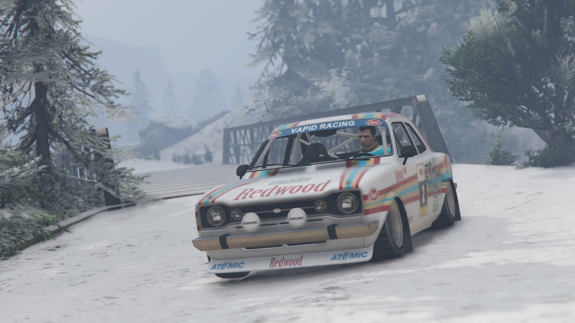 Grand Theft Auto V - Rallying In The Snow - 15