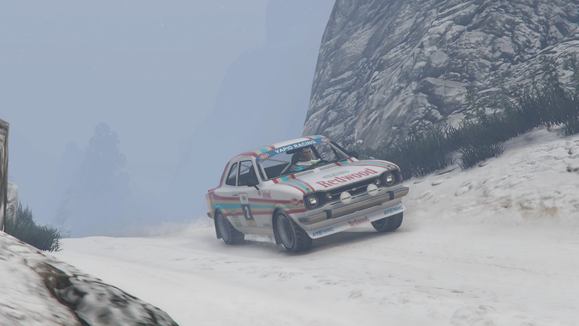 Grand Theft Auto V - Rallying In The Snow - 17