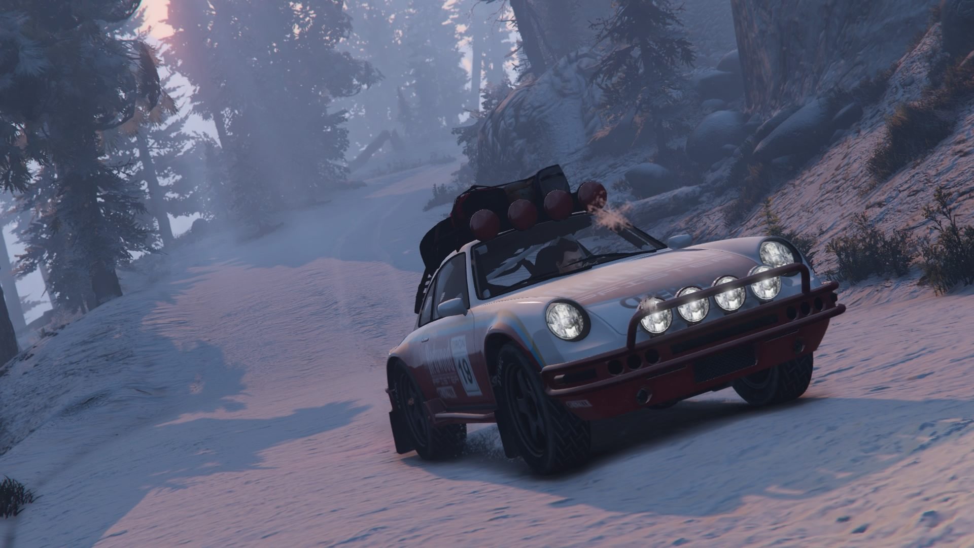 Grand Theft Auto V - Rallying In The Snow - 34