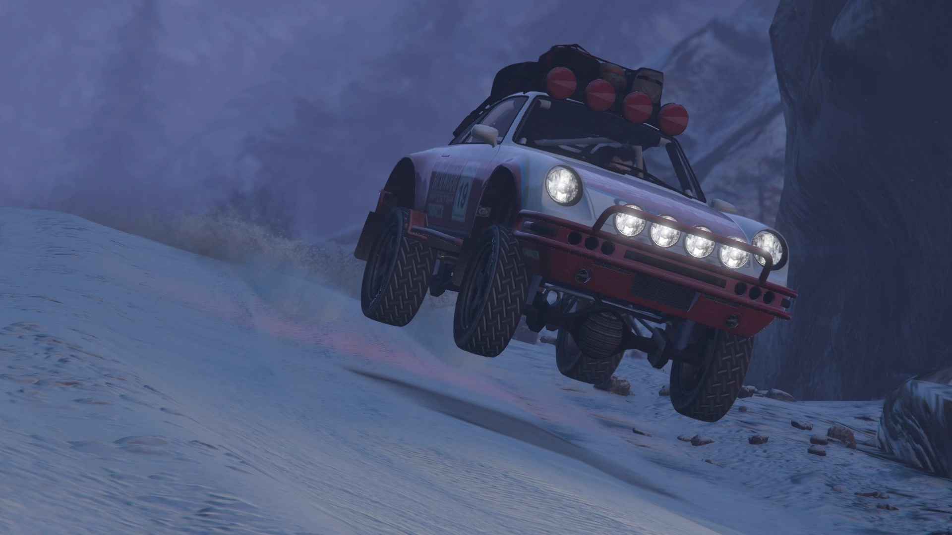 Grand Theft Auto V - Rallying In The Snow - 37