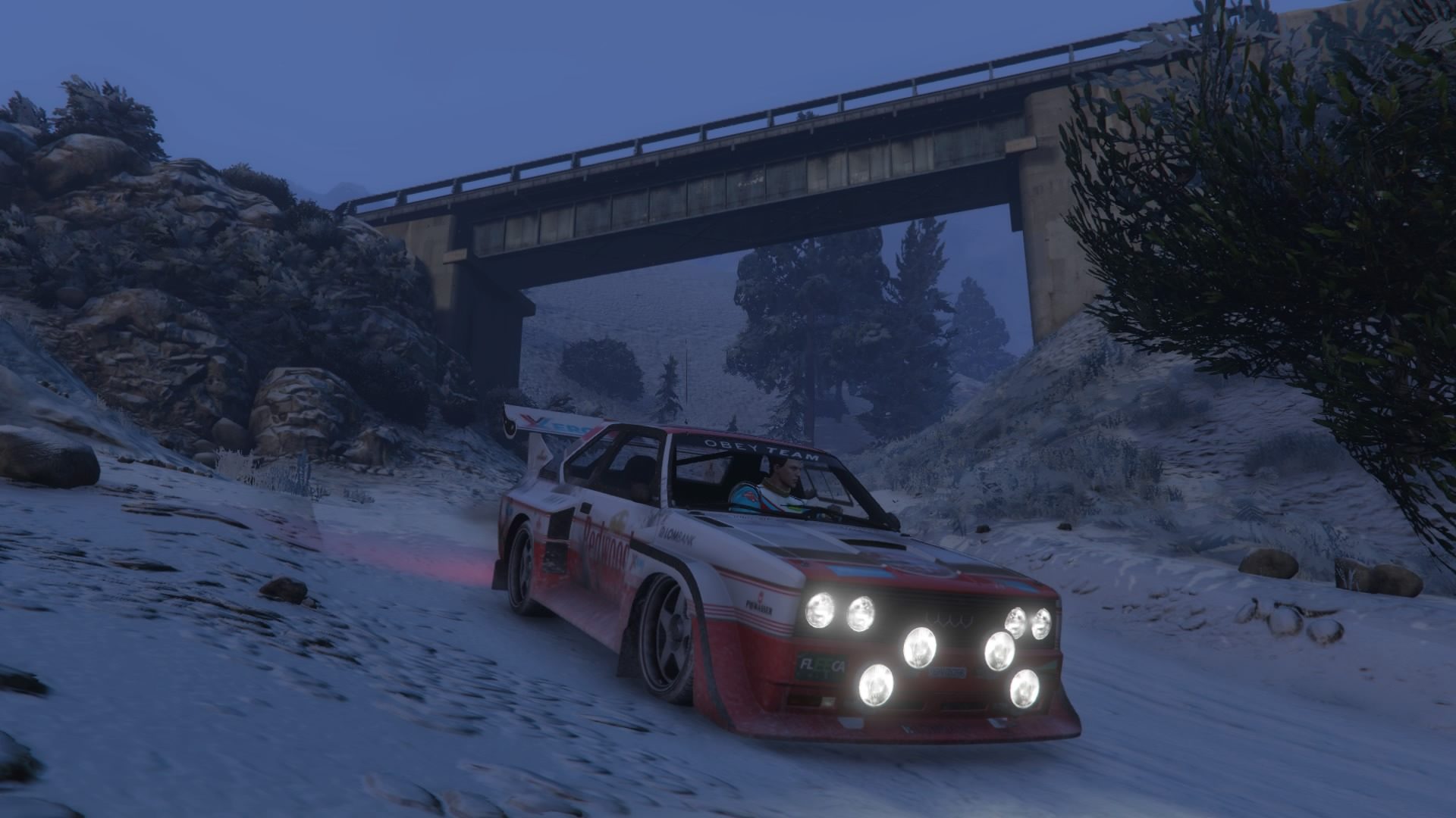 Grand Theft Auto V - Rallying In The Snow - 60