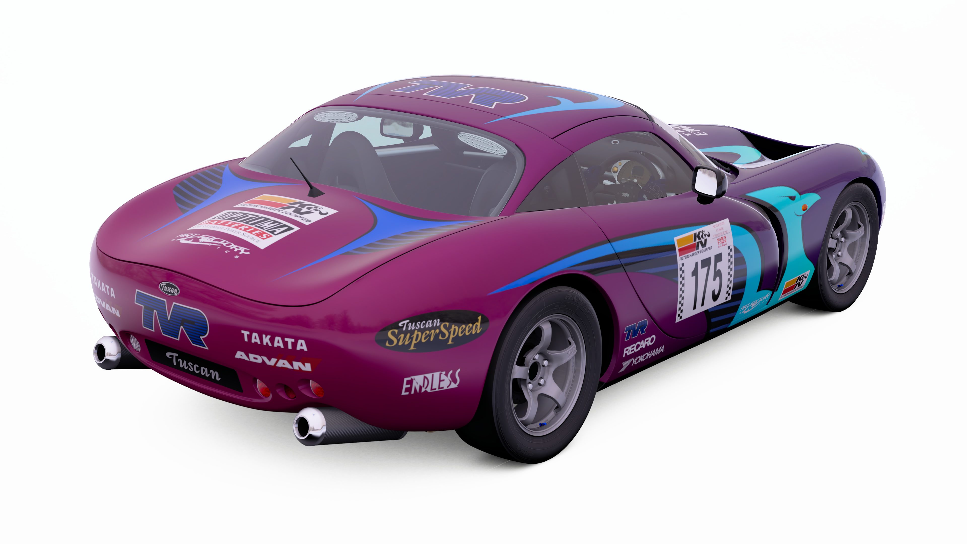 GT Sport LEC #39 - TVR Tuscan SuperSpeed - Rear 3/4 View