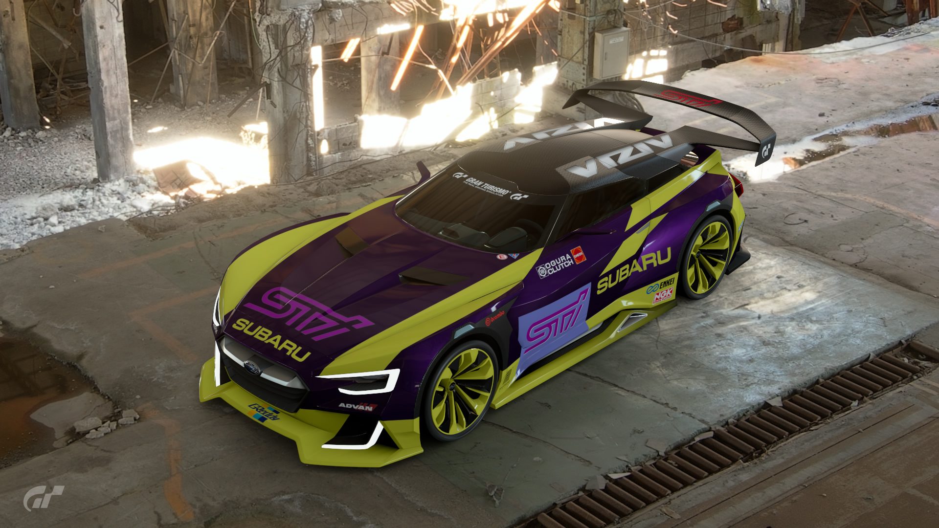 GT1 Subaru Legacy Touring Wagon GT-B inspired Livery for the Viziv VGT