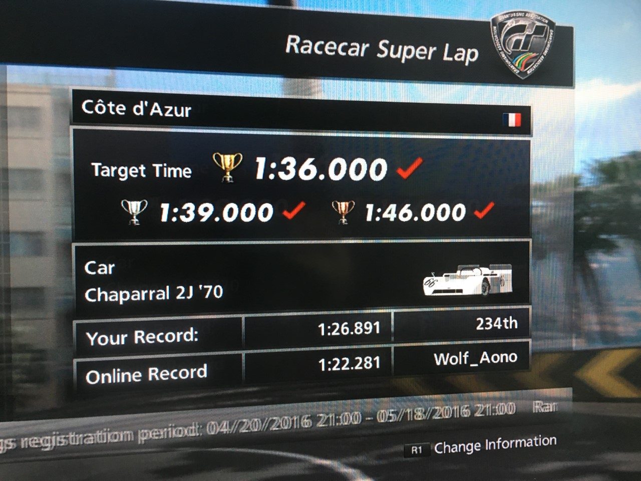 GT6 Cote Dazure Seasonal