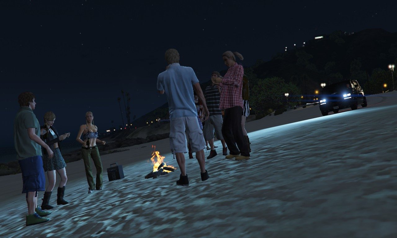 GTA V B.C.: Burning Car 1