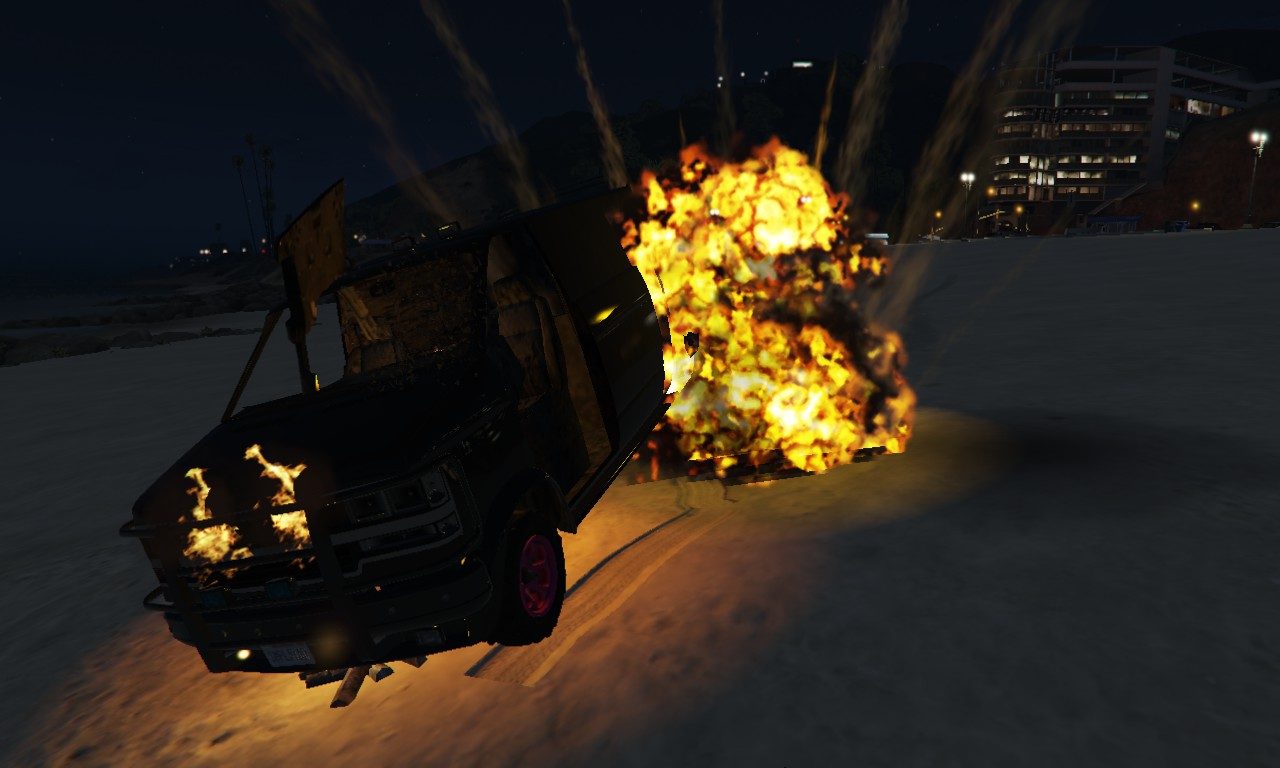 GTA V B.C.: Burning Car 8