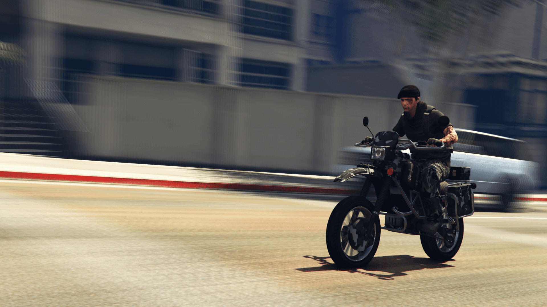 (HD) Importing the wheelie master itself: the Maibatsu Manchez Scout to an online lobby near you
