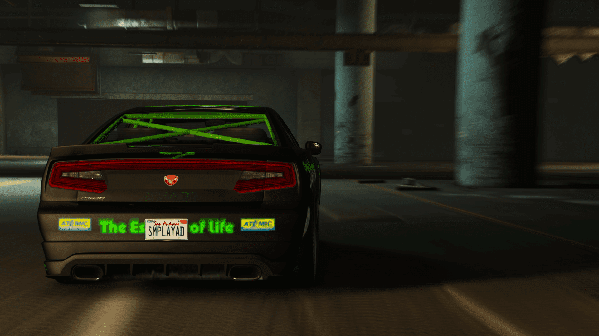 (HD) No time for the usual Sprunk stop with an energized Sprunk Buffalo terrorizing the test track