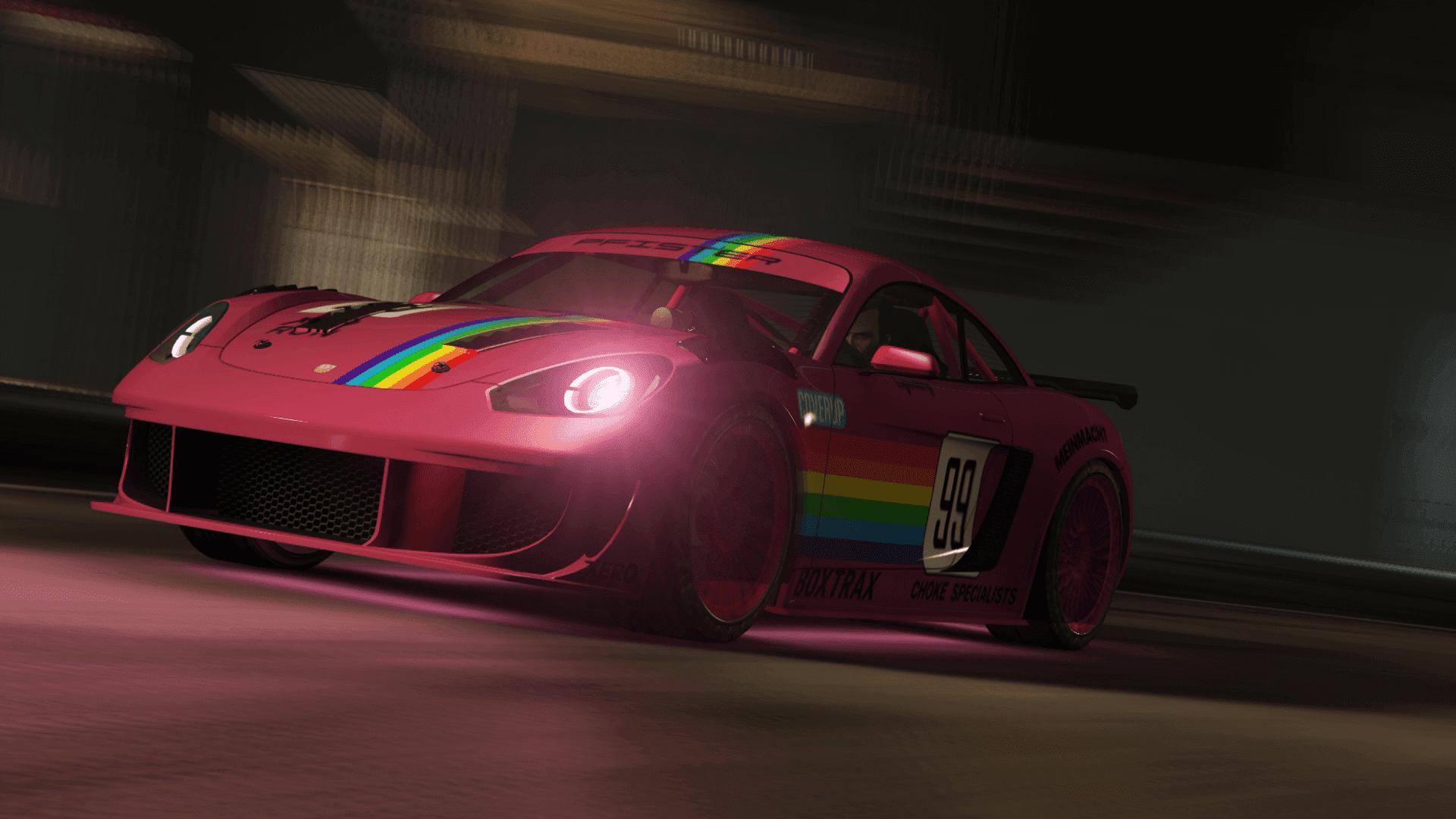 (HD) Pushing rainbows and general love out of the test track through a tuned up Pfister Growler 2