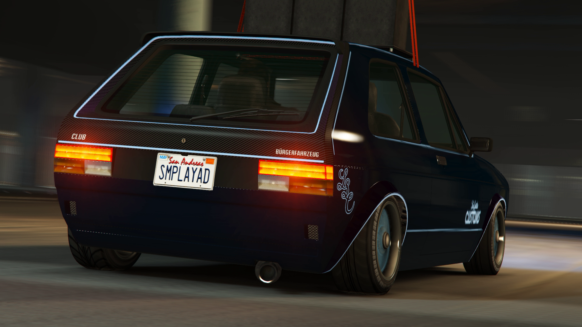 (HD) Raising the metaphorical presence of a roof within the Los Santos Car Meet, all thanks to a kitted up, high powered BF Club 2