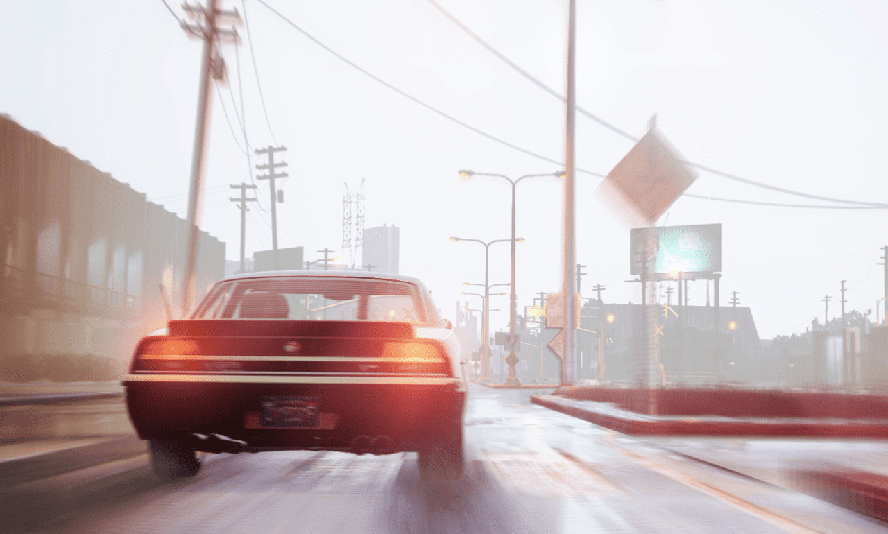 (HD) The Los Santos storm strikes in front of Sonny Meng