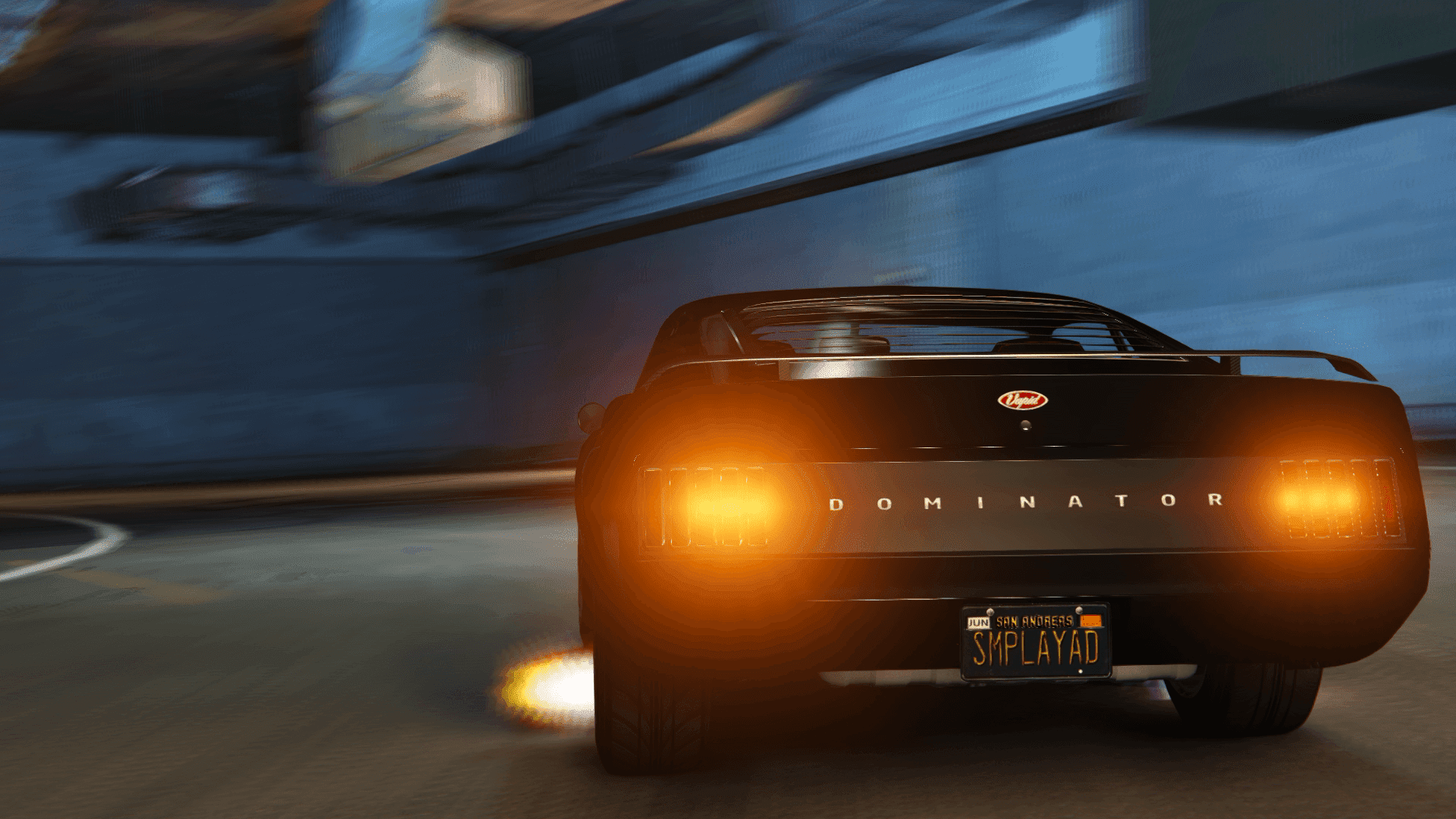 (HD) The Vapid Dominator GTT: A king of classic muscle cars steps in the time trial 2