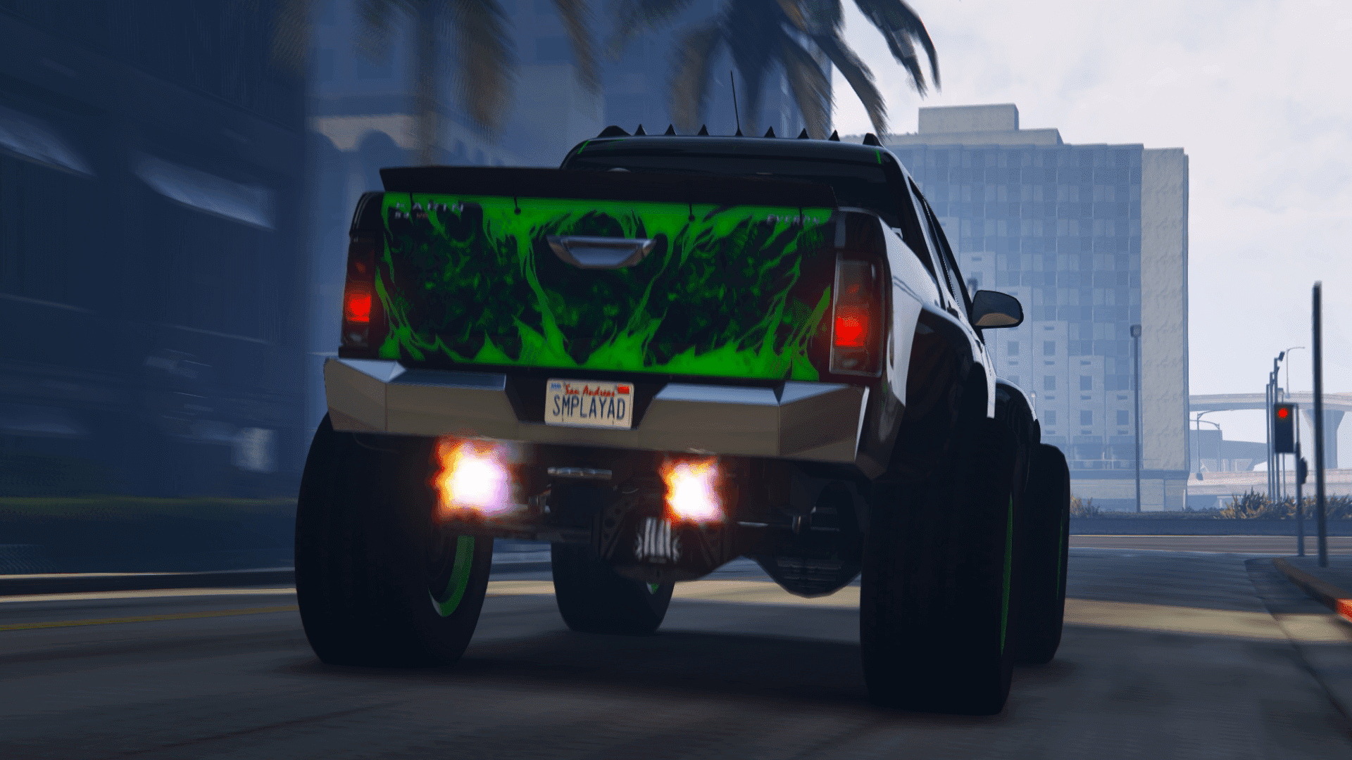 (HD) Travelling southbound to an industrial warehouse with the Karin Everon 1