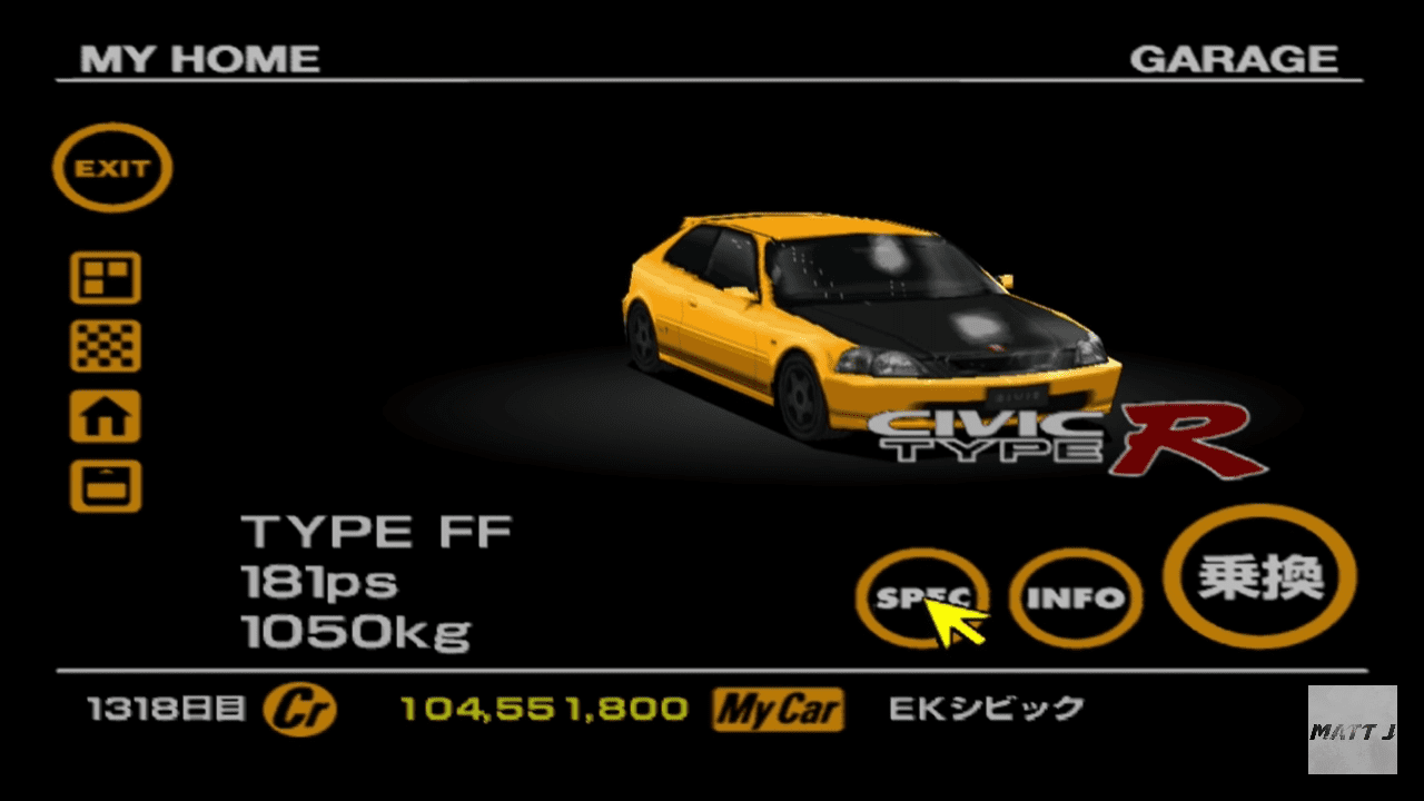 Honda/Acura Civic Type R/(Racer) yellow