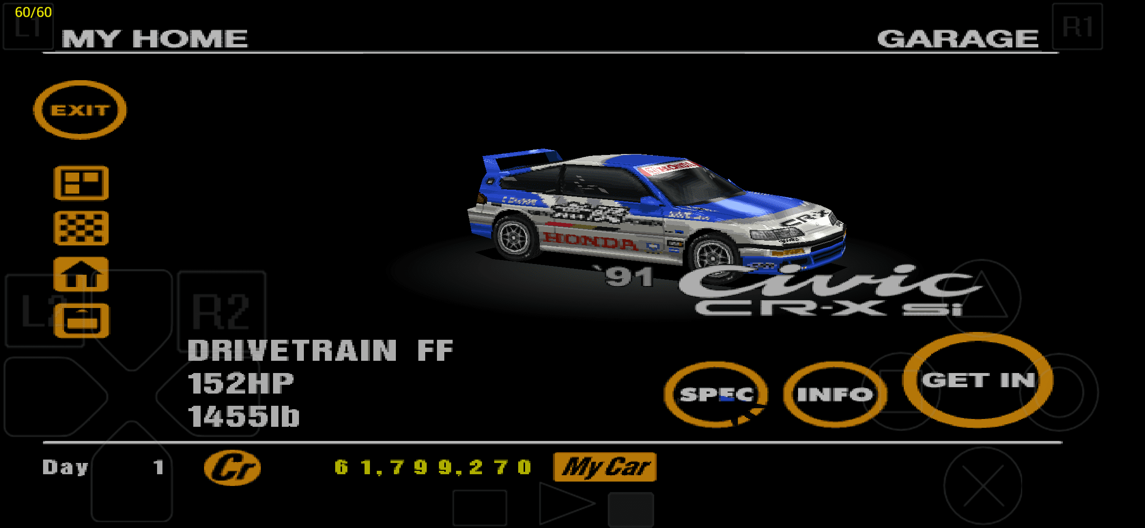 Honda Civic CR-X Si '91 Racing Modification