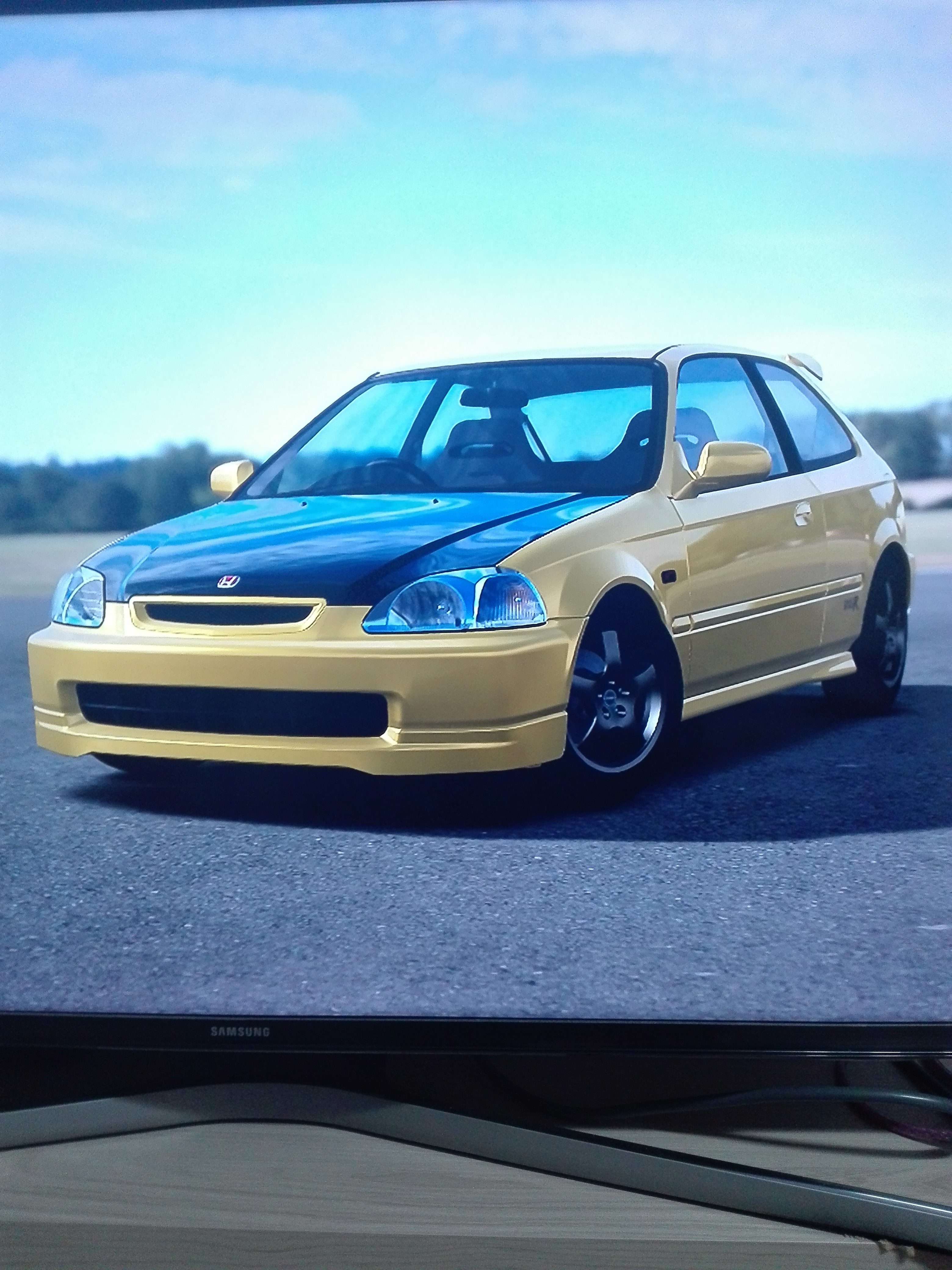 Honda Civic Type R '97 yellow