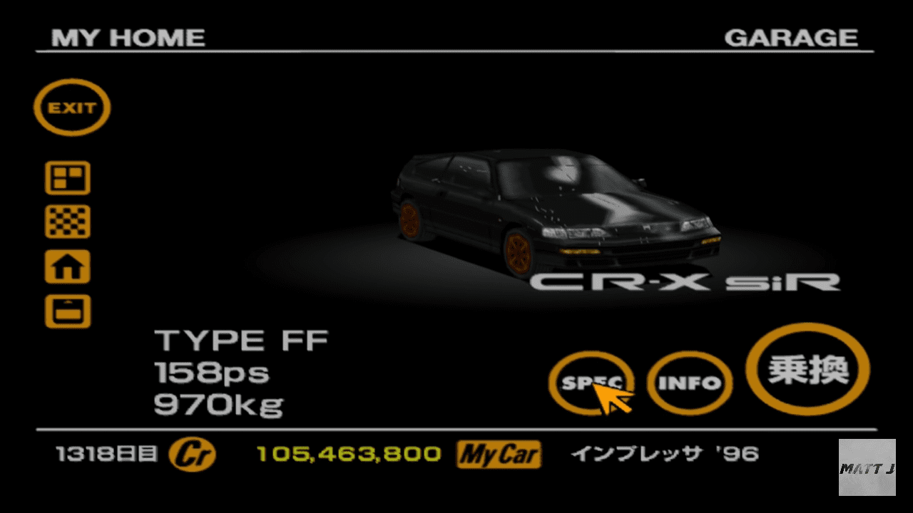 Honda CR-X SiR black