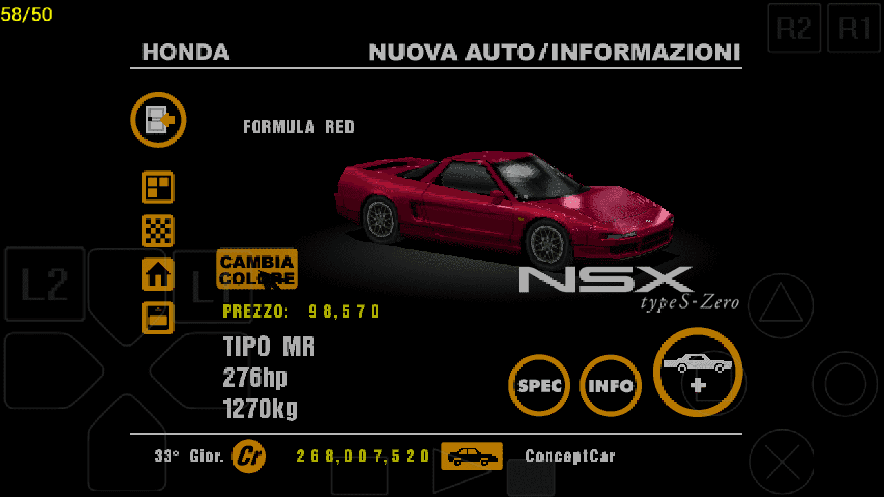 Honda NSX Type S Zero