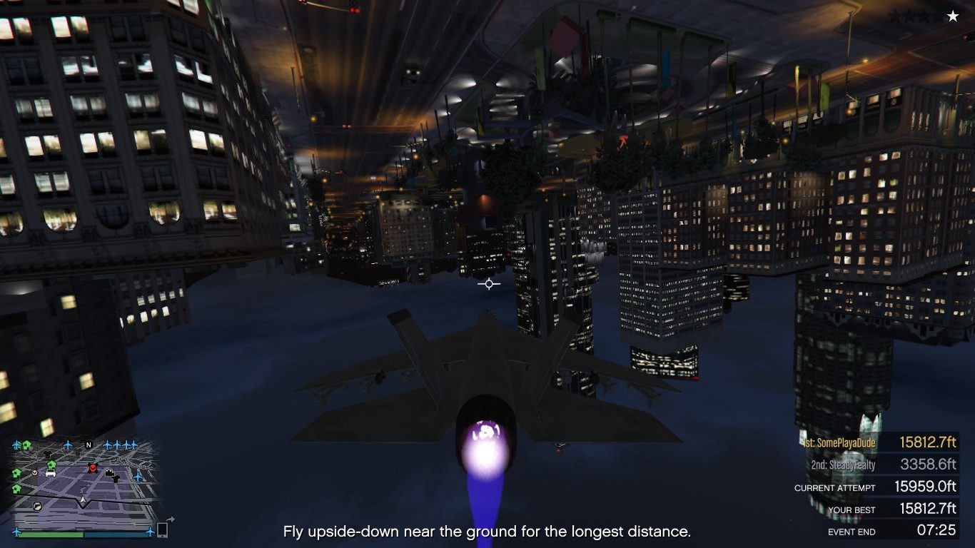 Hunting a bounty upside down