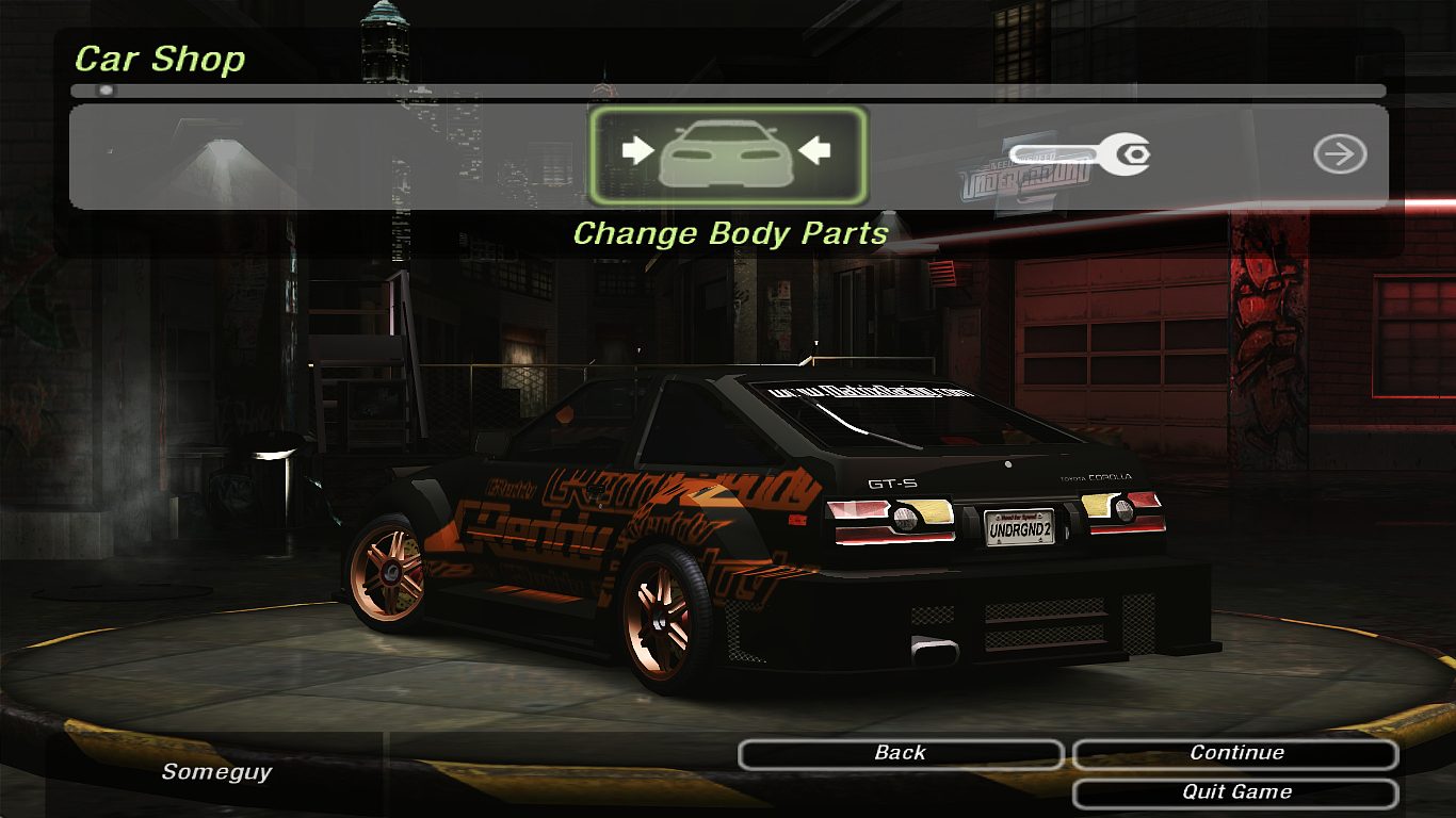 Imagining a runner image of the new NFS Payback with this AE86 2