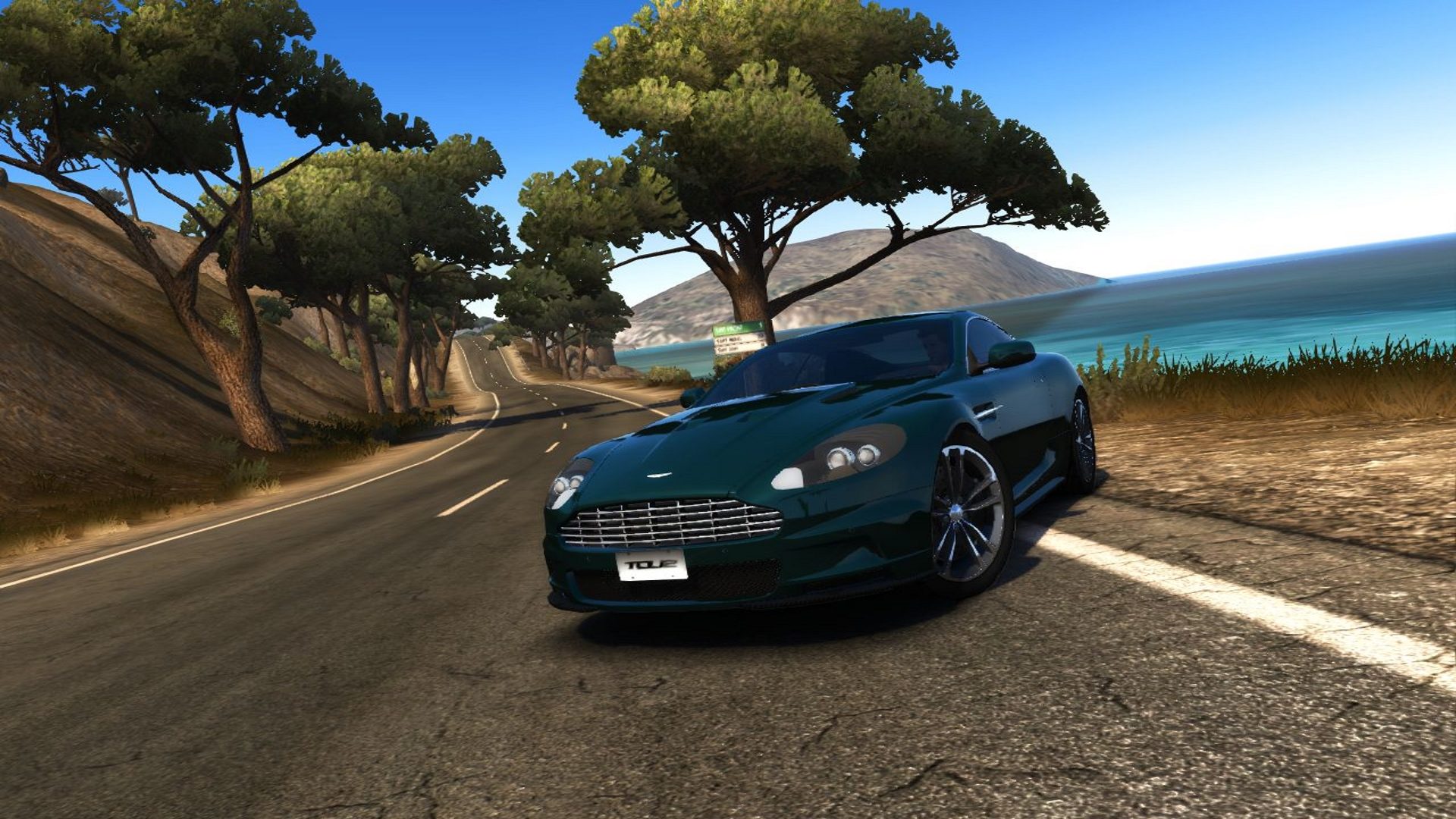 It's Not Doing A Skid, But It Is An Aston Martin