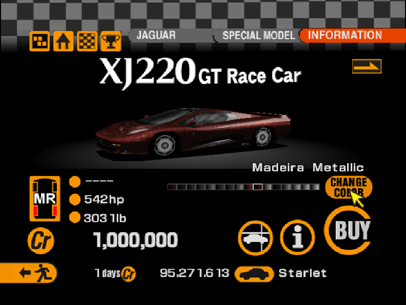 Jaguar XJ220 GT Race Car