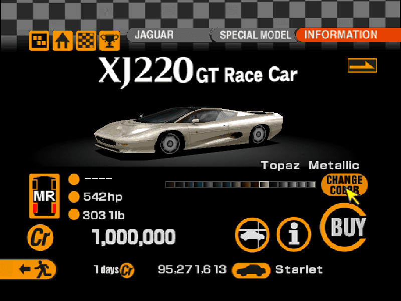 Jaguar XJ220 GT Race Car