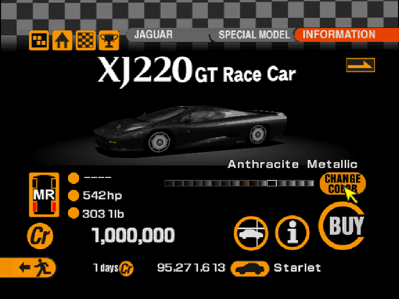 Jaguar XJ220 GT Race Car