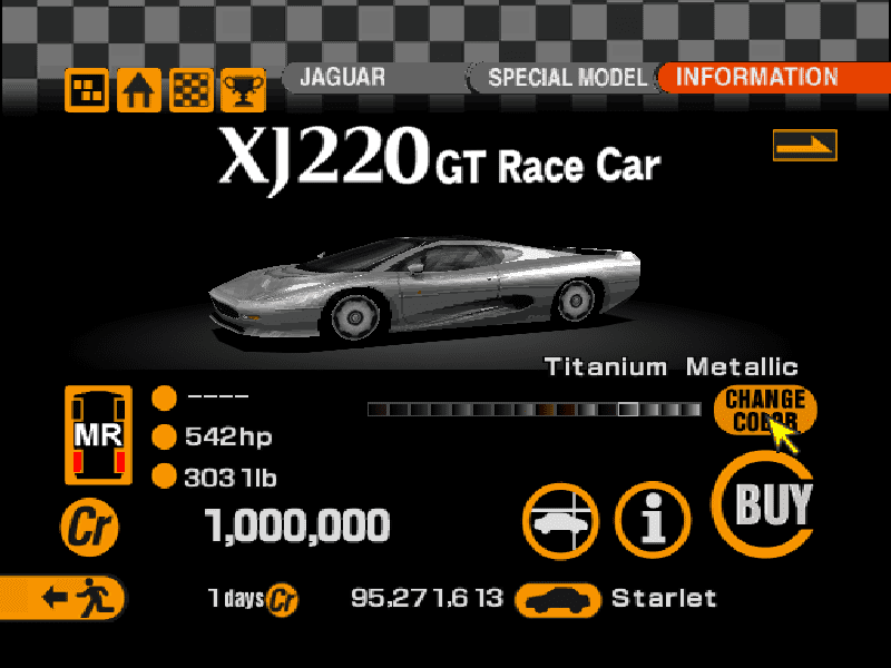 Jaguar XJ220 GT Race Car