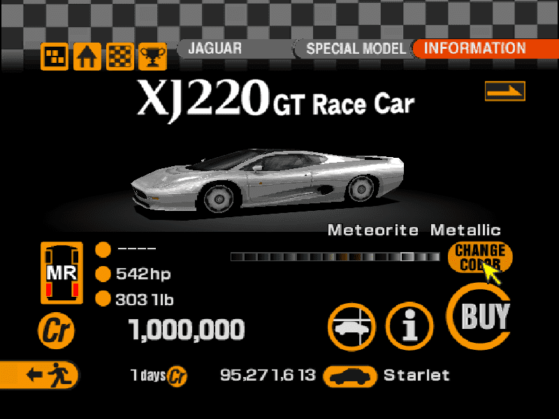 Jaguar XJ220 GT Race Car