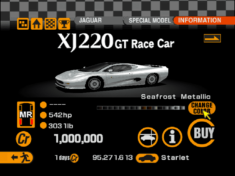 Jaguar XJ220 GT Race Car