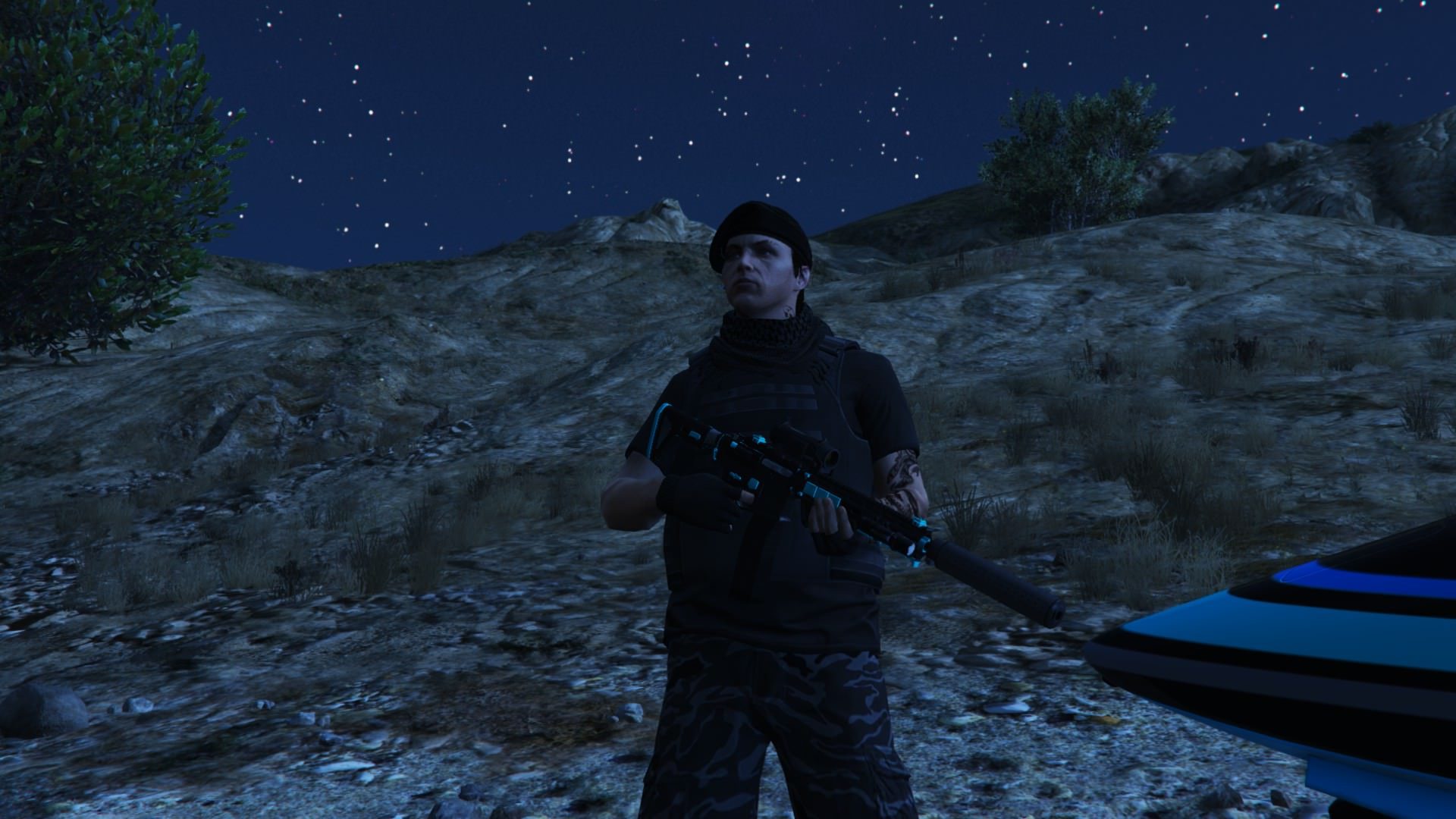 Jake dons a new look in a flexible military styled outfit 2