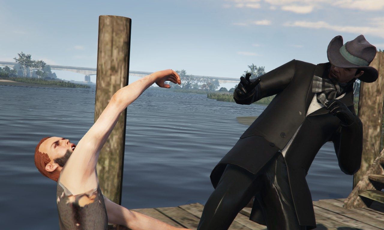 Jake meets a hillbilly fisherman 12
