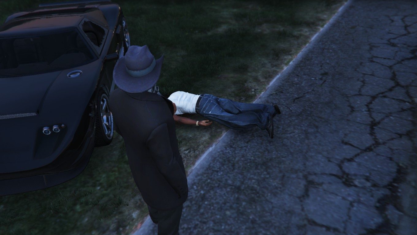 Jake wastes someone from Grove Street 2