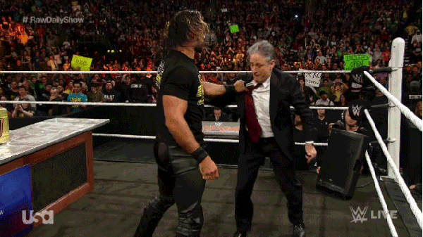John Stewart taking charge, RAW style