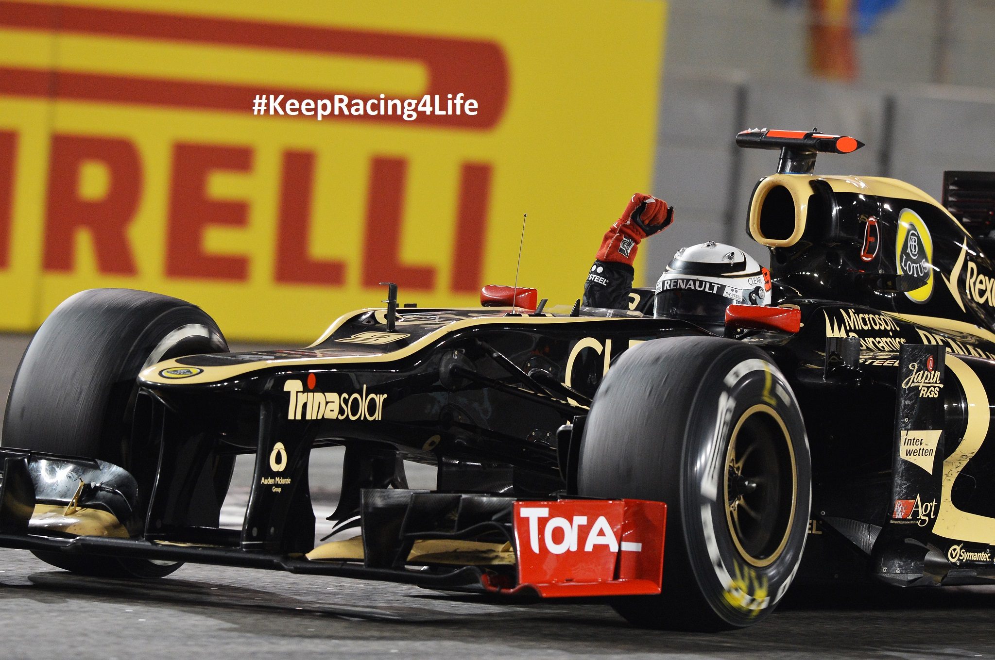 Kimi Raikkonen Wins The 2012 Abu Dhabi GP