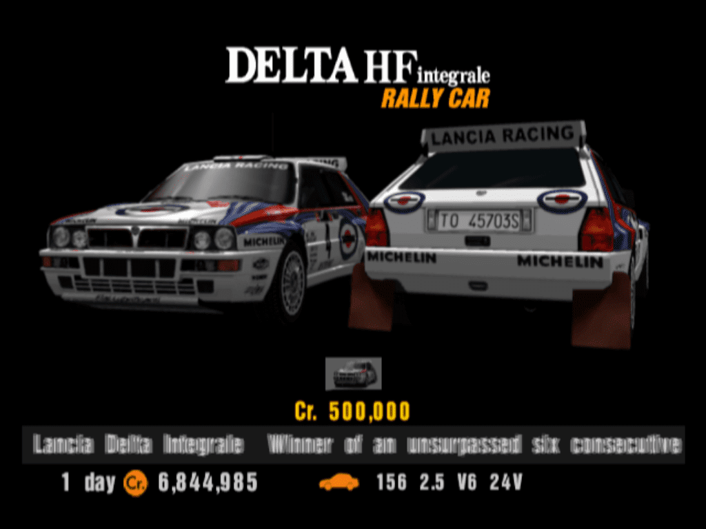 Lancia Delta HF Integrale Rally Car