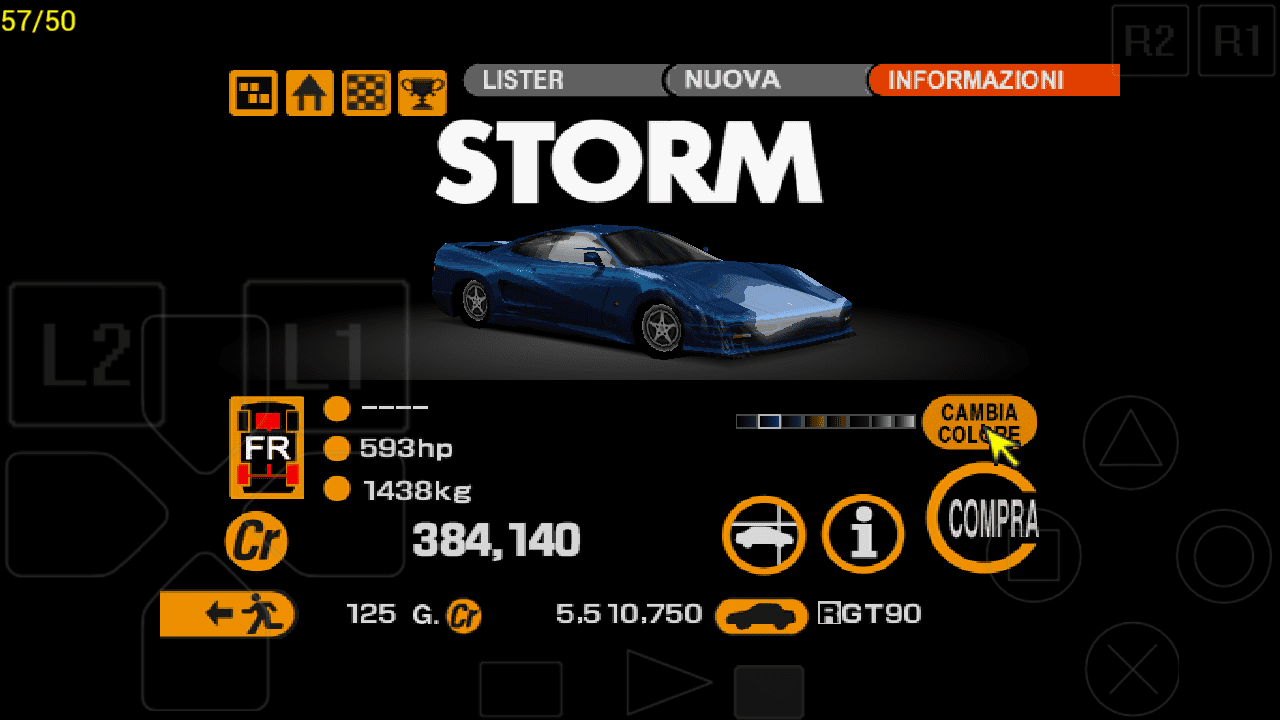 Lister Storm V12 Blue