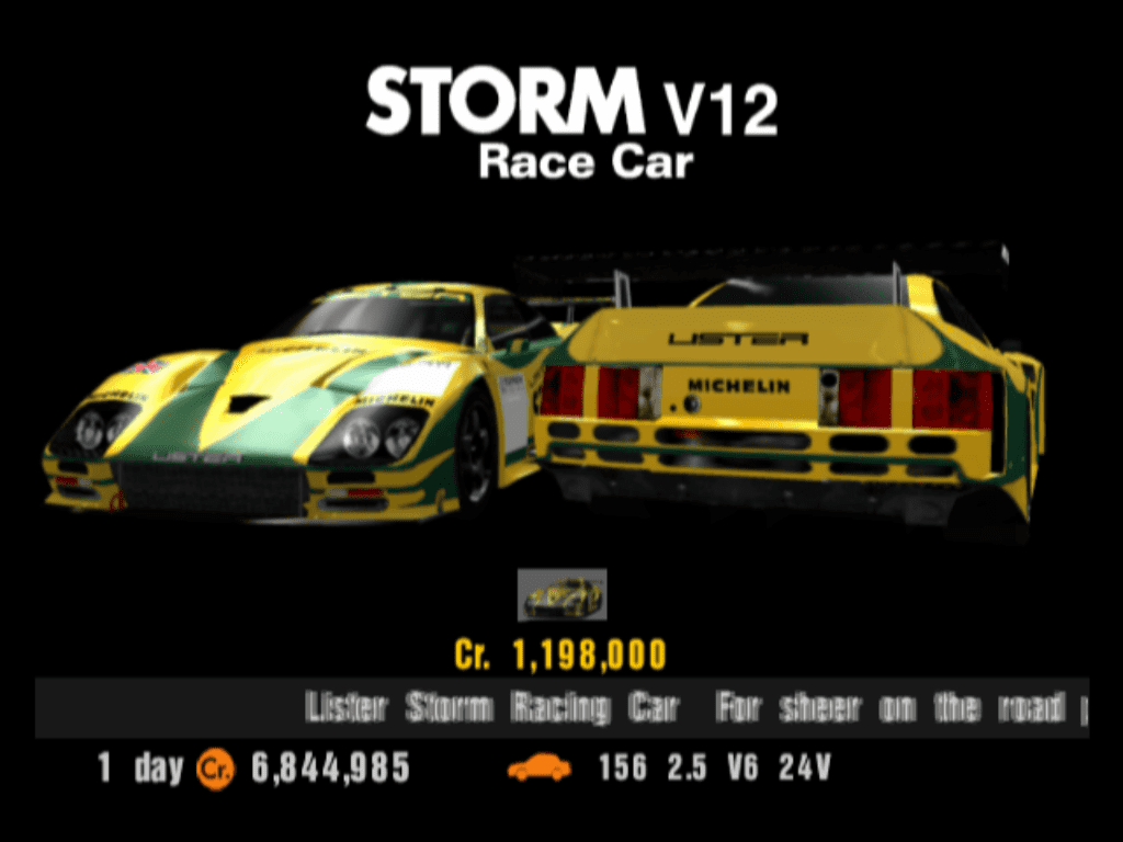 Lister Storm V12 Race Car