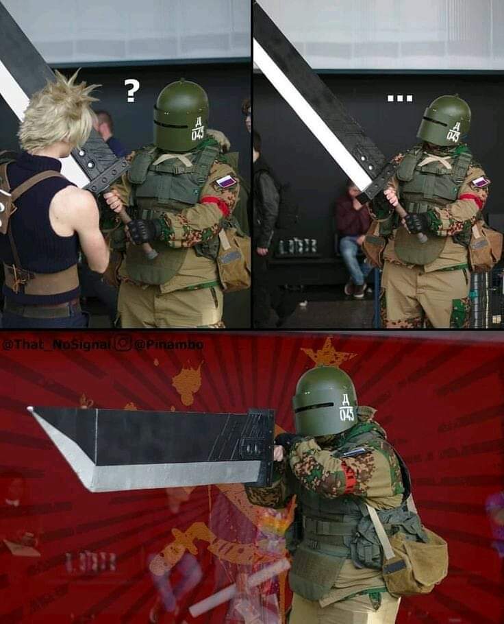 Lord Tachanka meets the Buster Sword