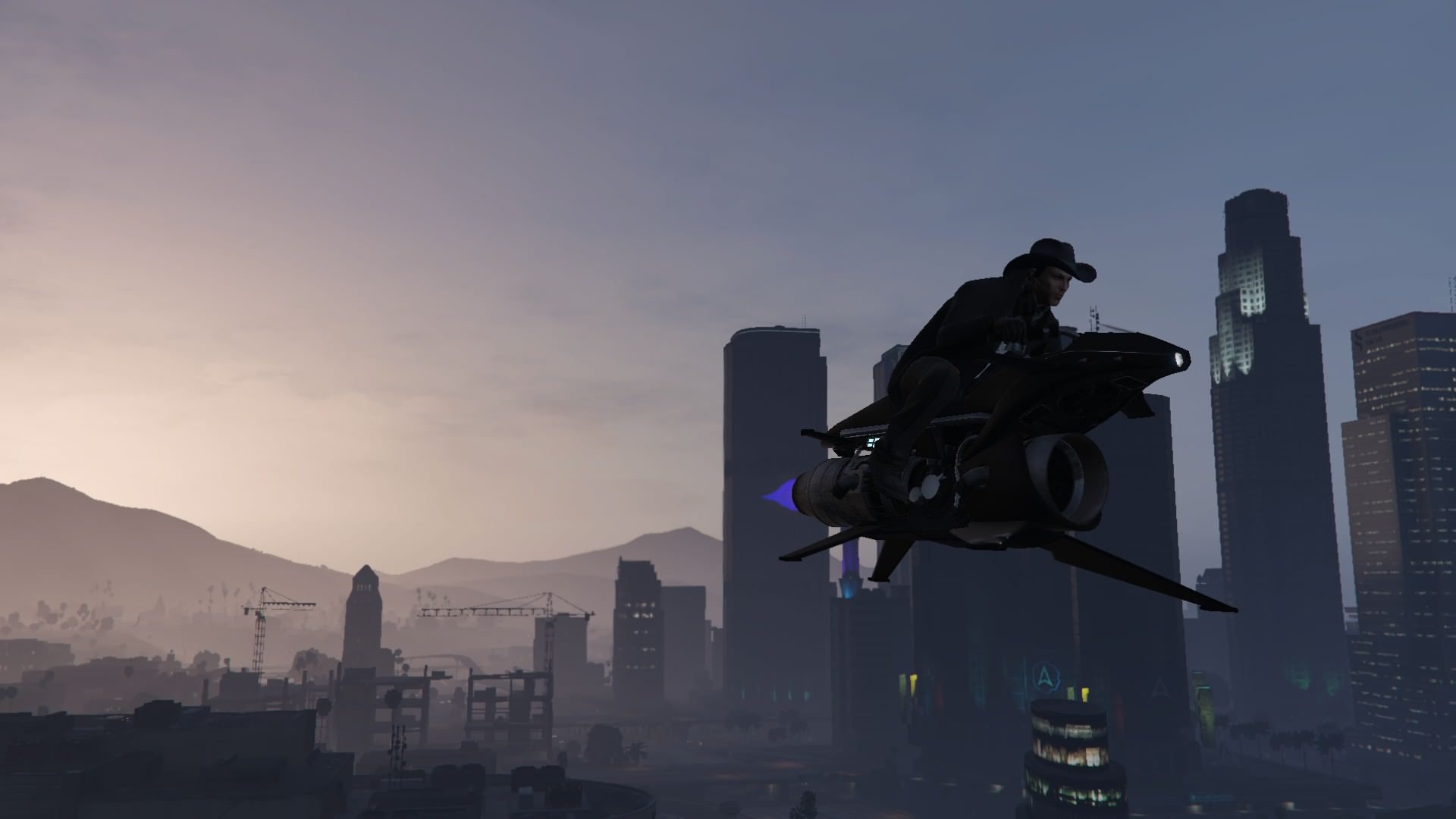 Making my way above town 1