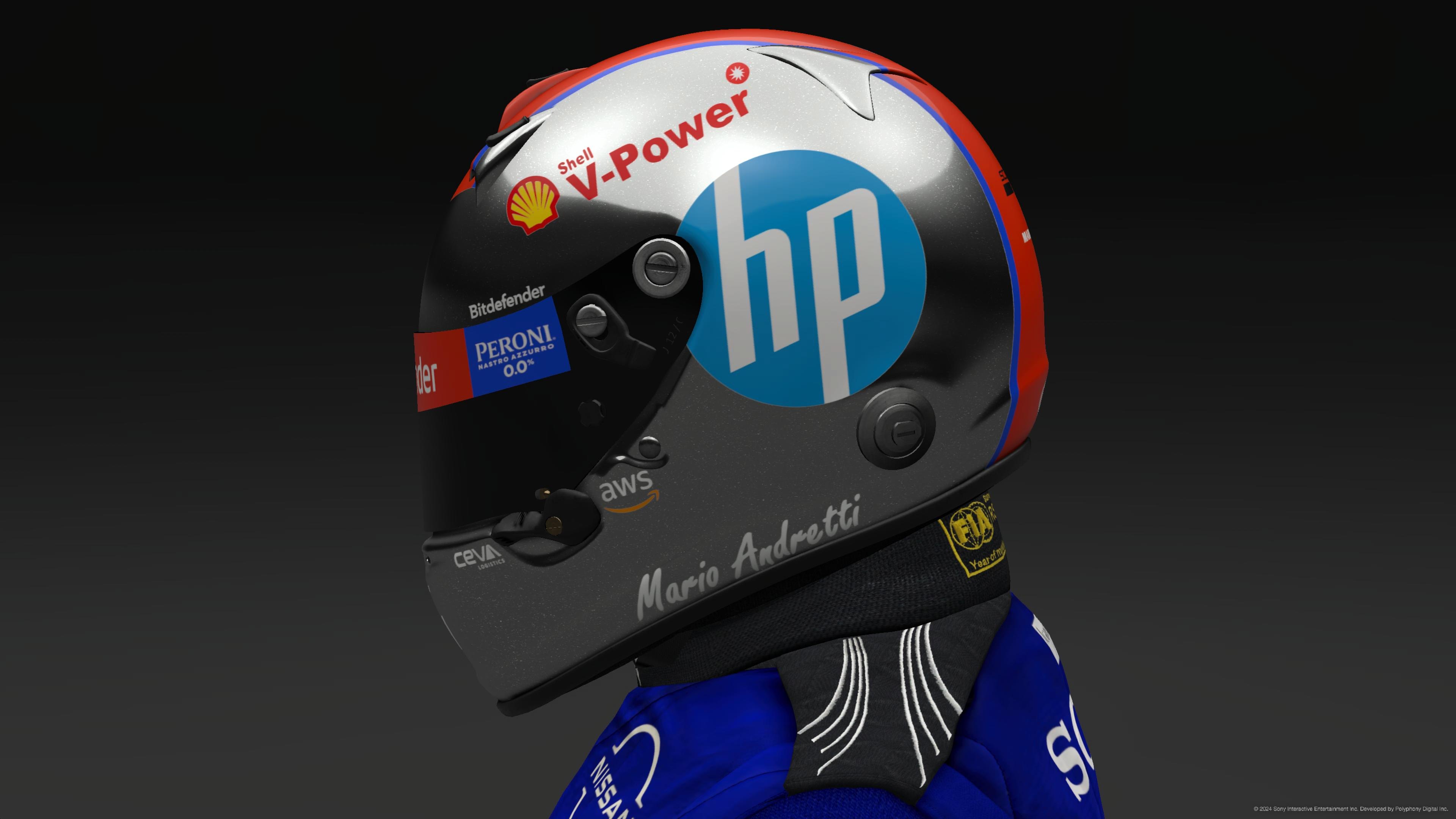 Mario Andretti 2024 Ferrari Helmet - Pic 1
