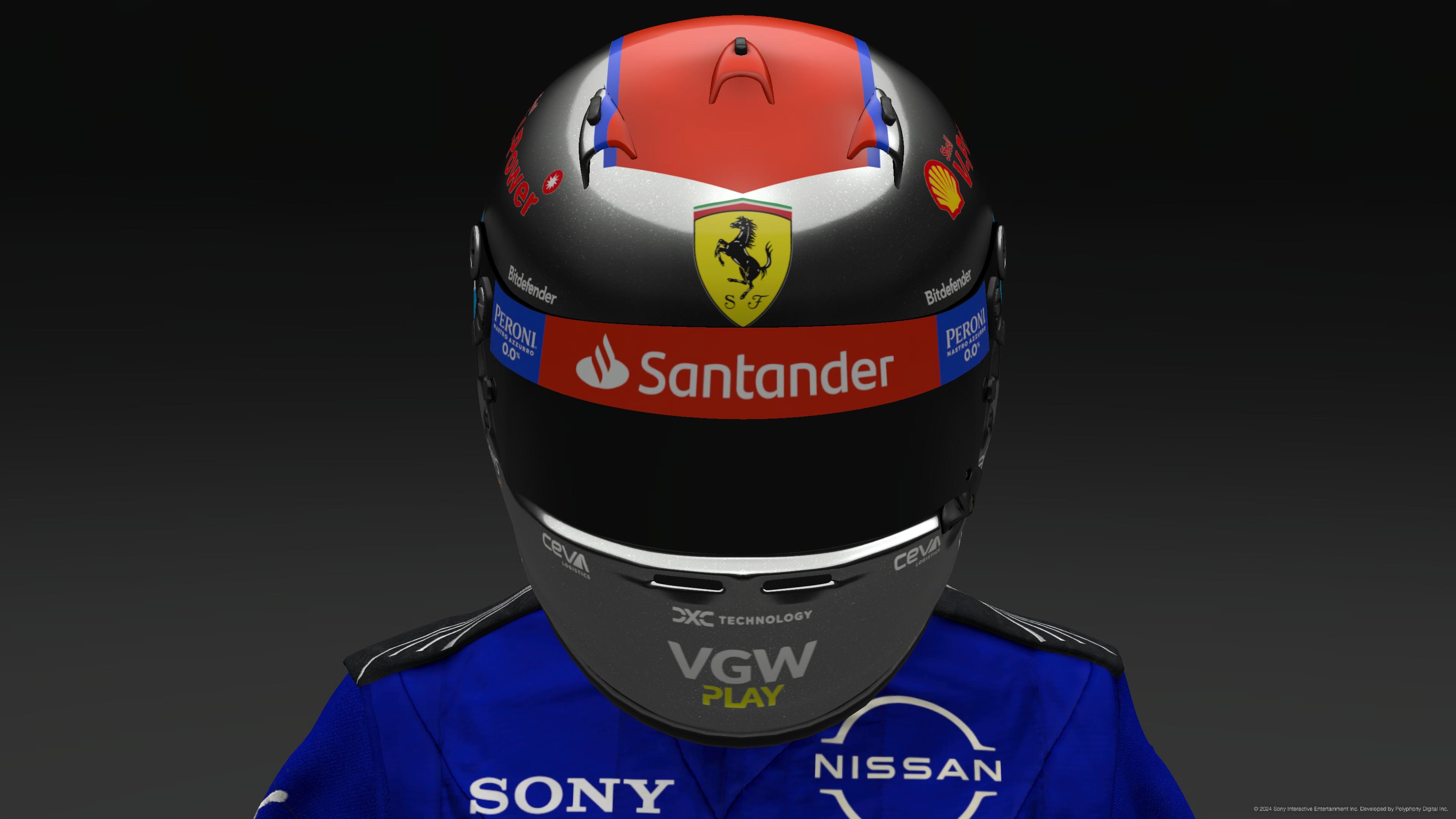 Mario Andretti 2024 Ferrari Helmet - Pic 2