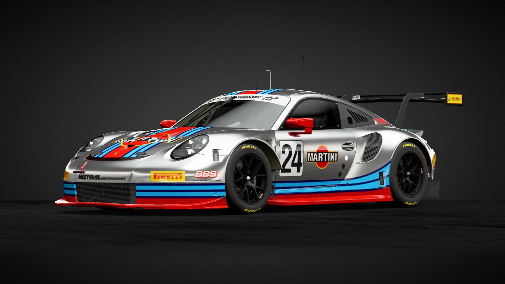 Martini Racing Porsche 911 RSR GT3 Silver