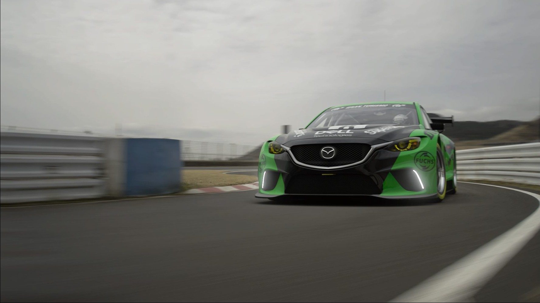 Mazda on the track