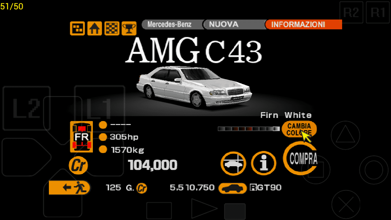 Mercedes-Benz AMG C43 White