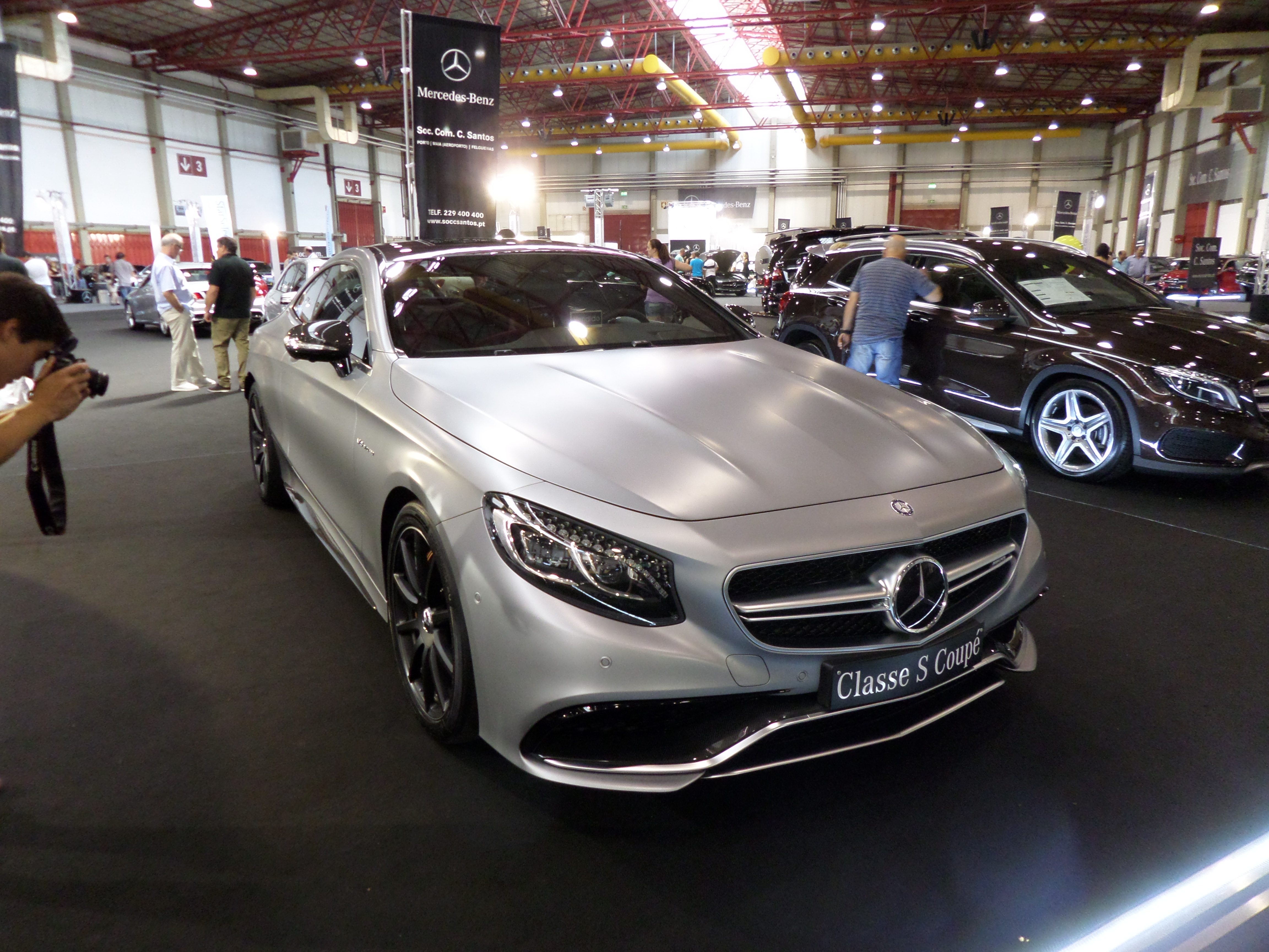 Mercedes S Class Coupe AMG: The front end.