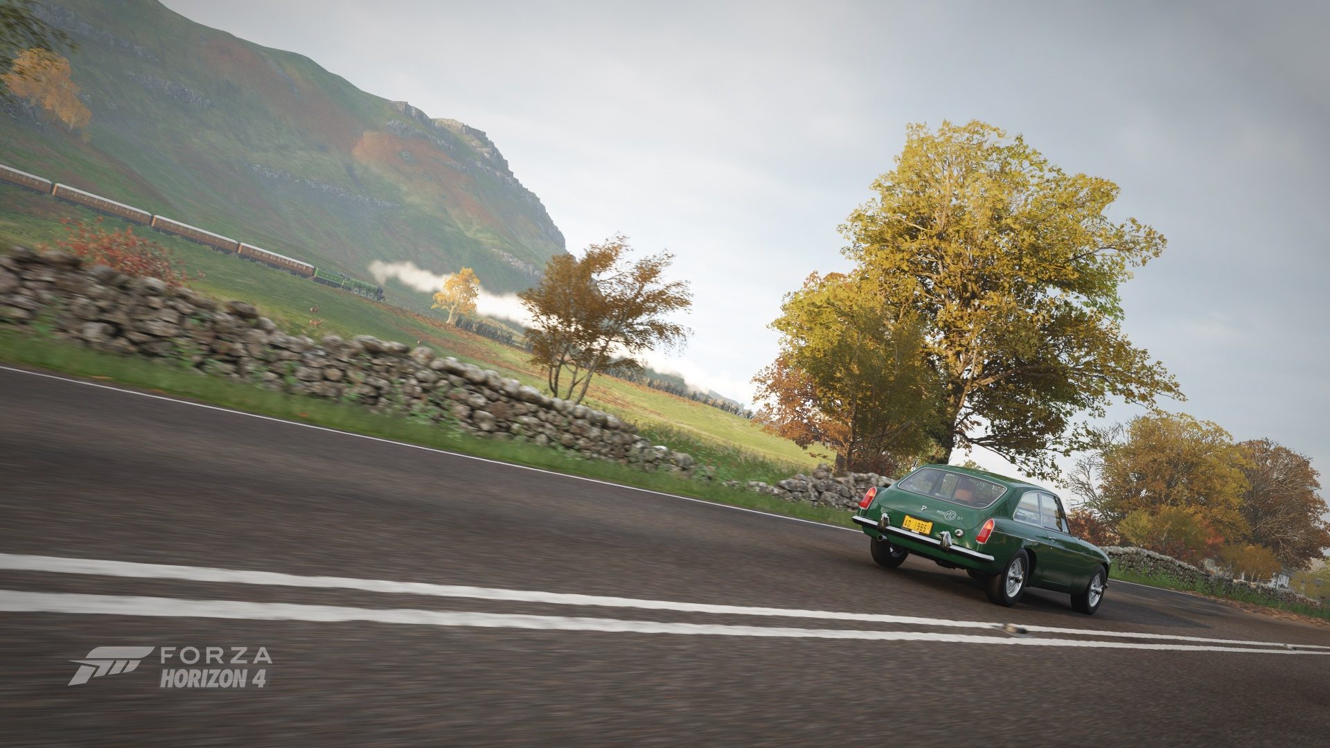 MG MGB GT Featuring Flying Scotsman