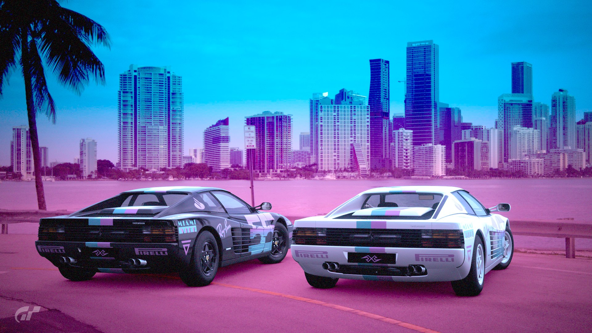 Miami Vice x Ferrari Testarossa by DC Graphics