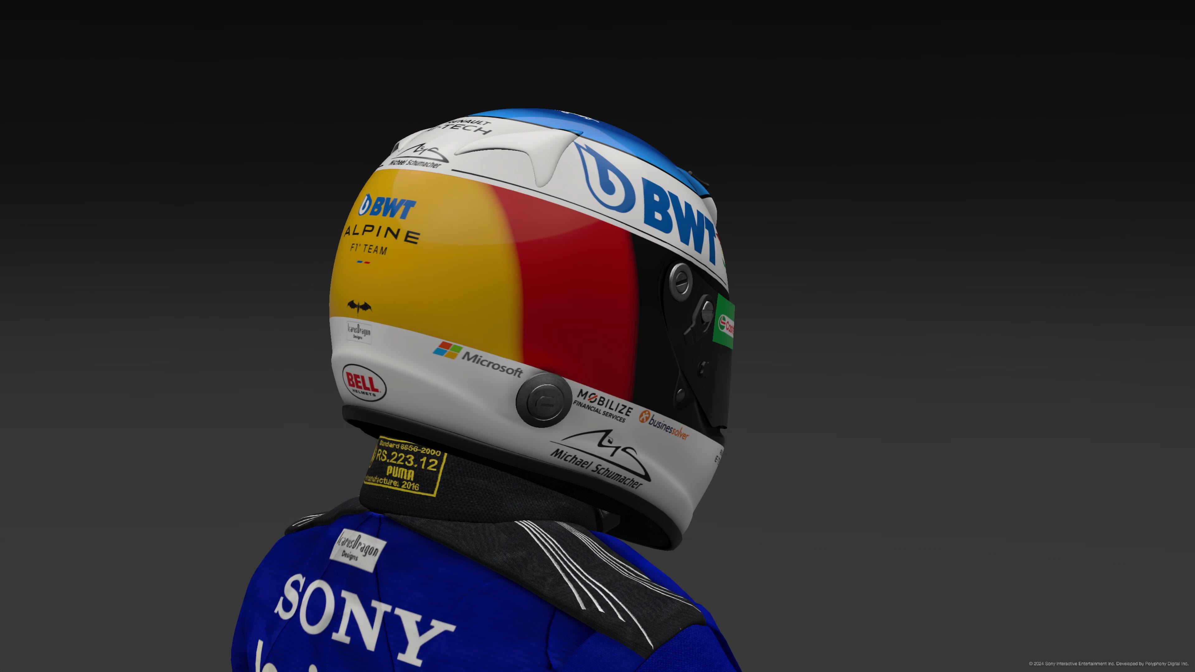 Michael Schumacher 2024 Alpine Helmet - Pic 3